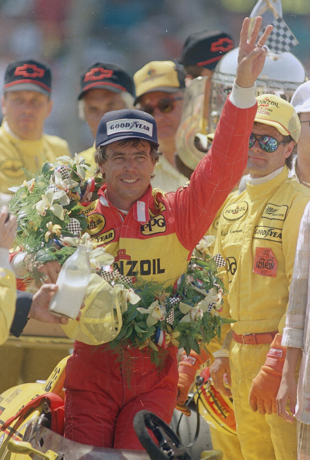 1988: Rick Mears overcomes one-lap deficit, wins third Indianapolis 500